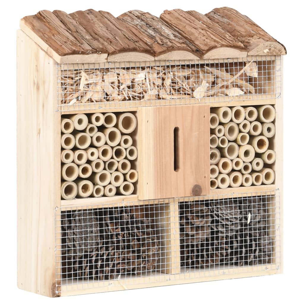 47242 vidaXL Insect Hotel 30x10x30 cm Firwood