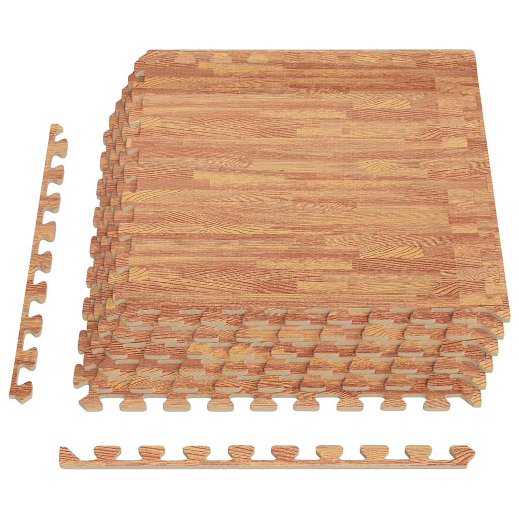 Floor Mats 12 pcs Wood Grain 4.32 ㎡ EVA Foam