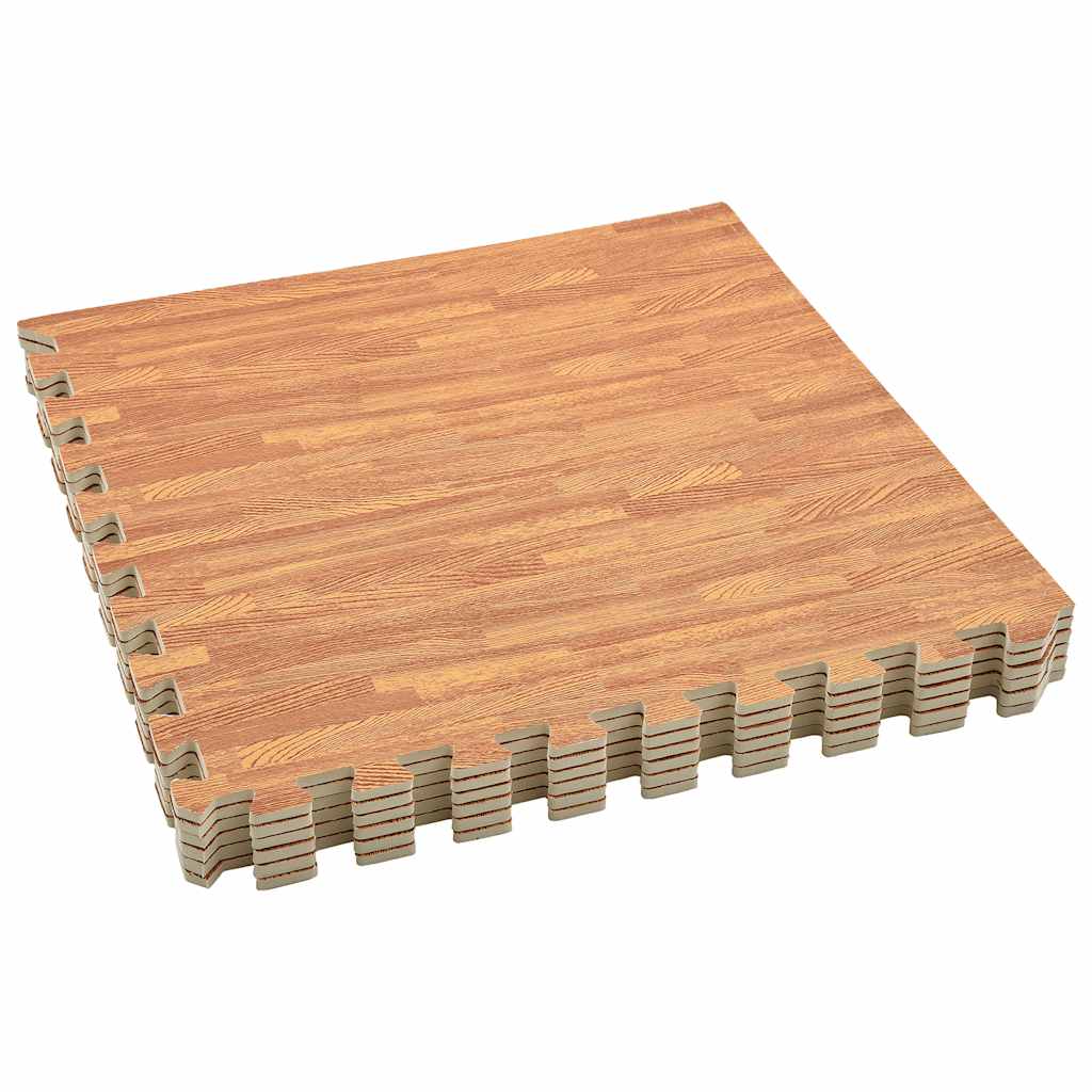 Floor Mats 24 pcs Wood Grain 8.64 ㎡ EVA Foam