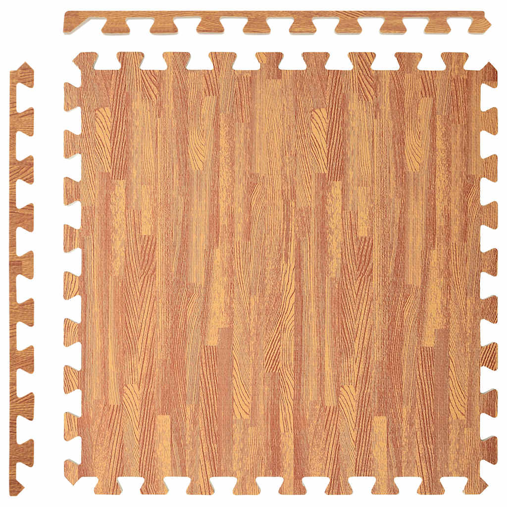 Floor Mats 24 pcs Wood Grain 8.64 ㎡ EVA Foam