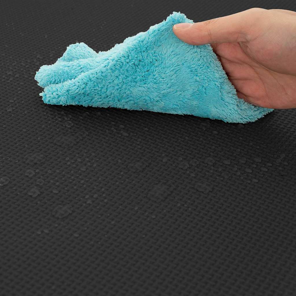 Floor Mats 12 pcs 4.32 ㎡ EVA Foam Black