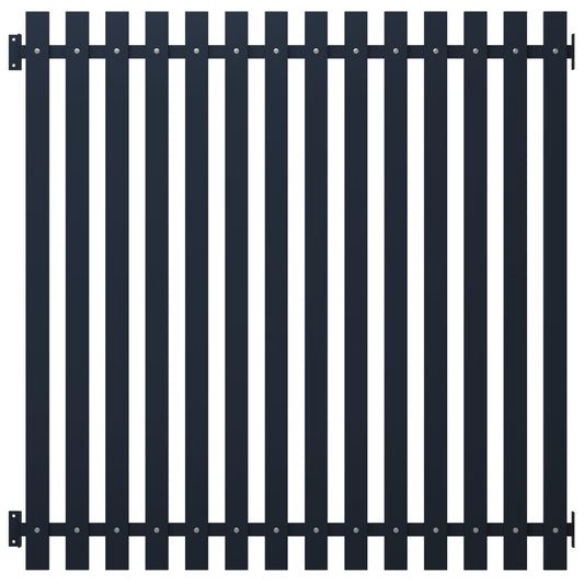 vidaXL Fence Panel Anthracite 170.5x170 cm Powder-coated Steel