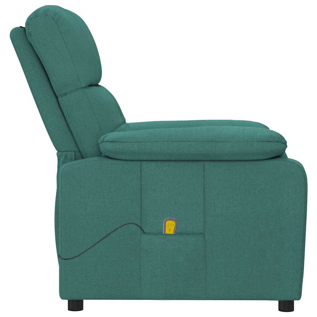Massage Chair Dark Green Fabric