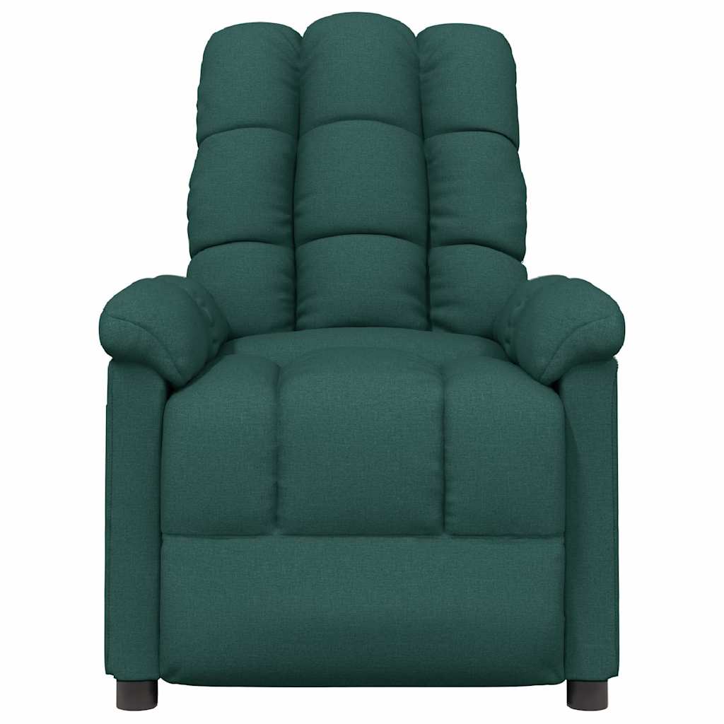 Massage Chair Dark Green Fabric