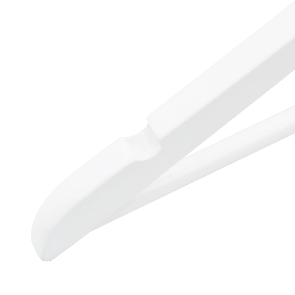 50 pcs Clothes Hanger Set Non-slip White Hardwood