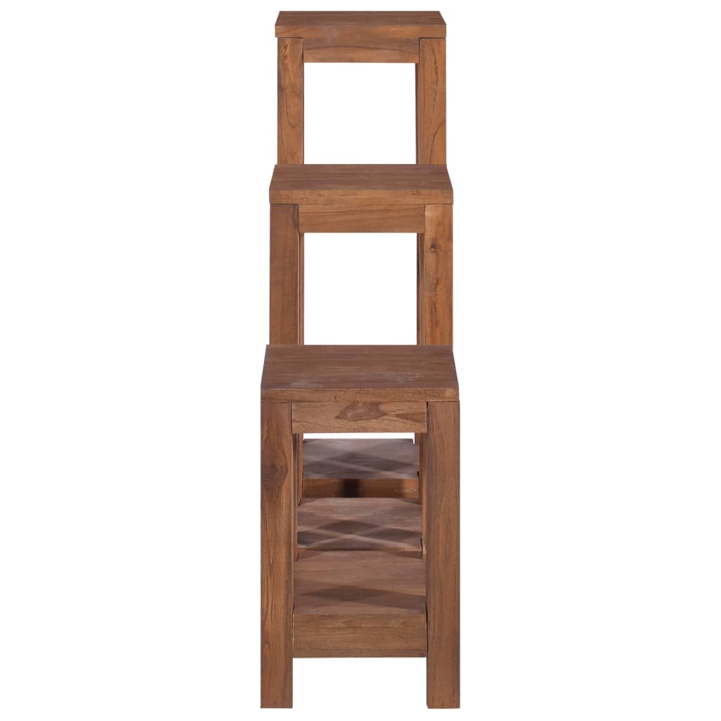 vidaXL Plant Stands 3 pcs Solid Teak Wood