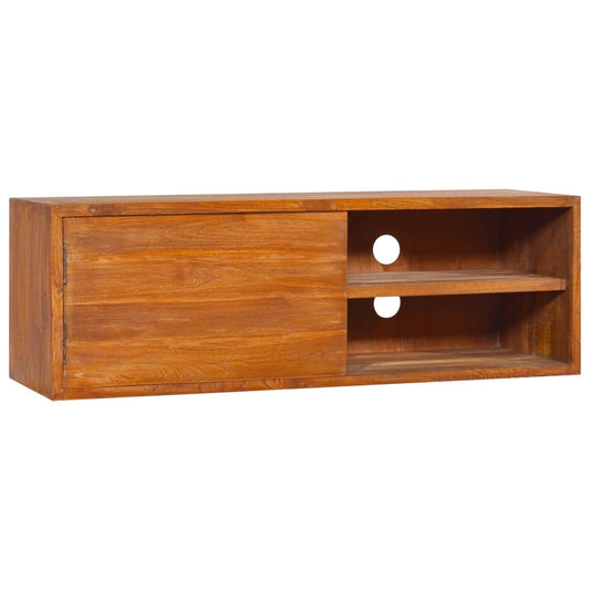 vidaXL Wall-mounted TV Cabinet 90x30x30 cm Solid Teak Wood