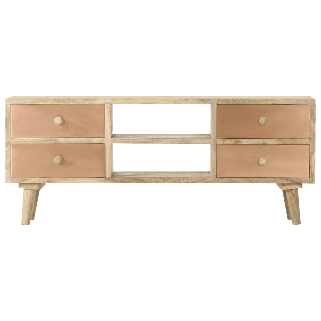 287874 vidaXL TV Cabinet 110x30x45 cm Solid Mango Wood