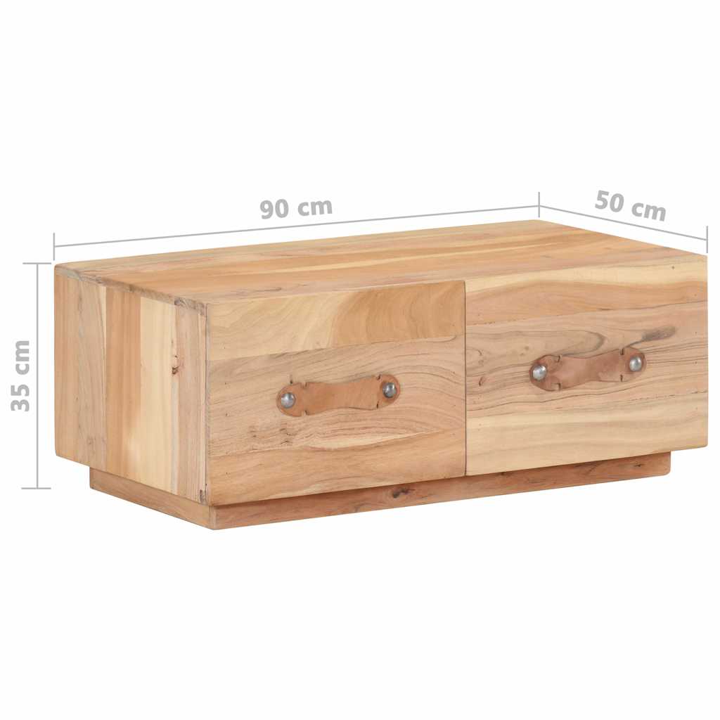 287890 vidaXL Coffee Table 90x50x35 cm Solid Reclaimed Wood