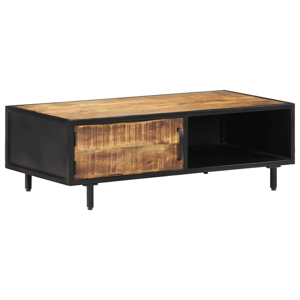 288471 vidaXL Coffee Table 105x50x35 cm Rough Mango Wood