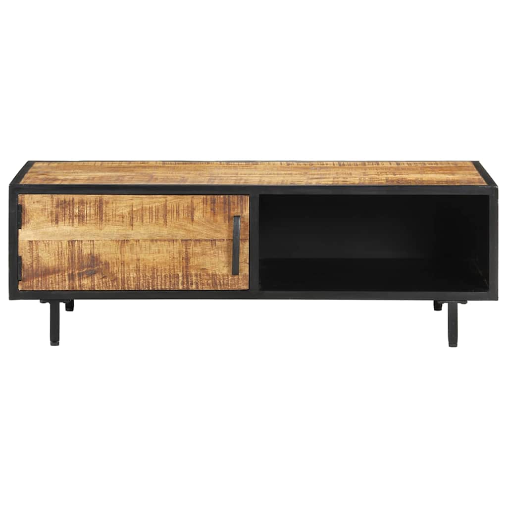 288471 vidaXL Coffee Table 105x50x35 cm Rough Mango Wood