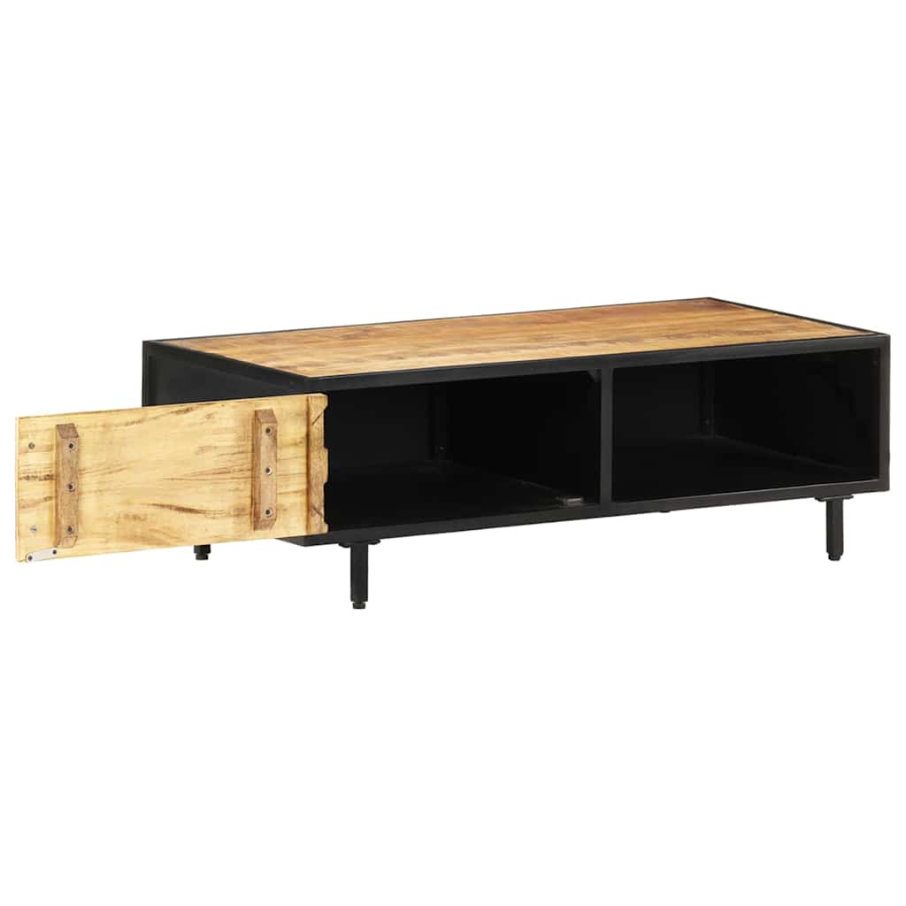 288471 vidaXL Coffee Table 105x50x35 cm Rough Mango Wood
