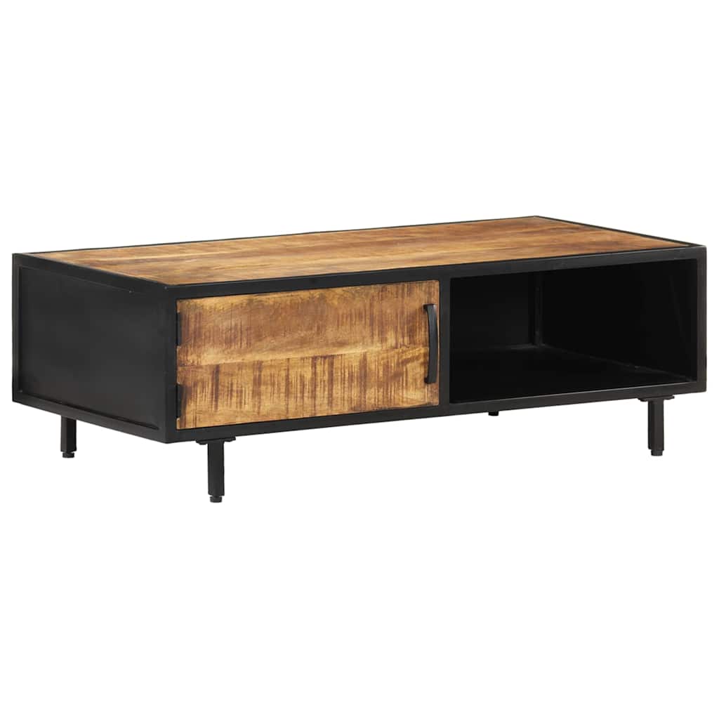 288471 vidaXL Coffee Table 105x50x35 cm Rough Mango Wood