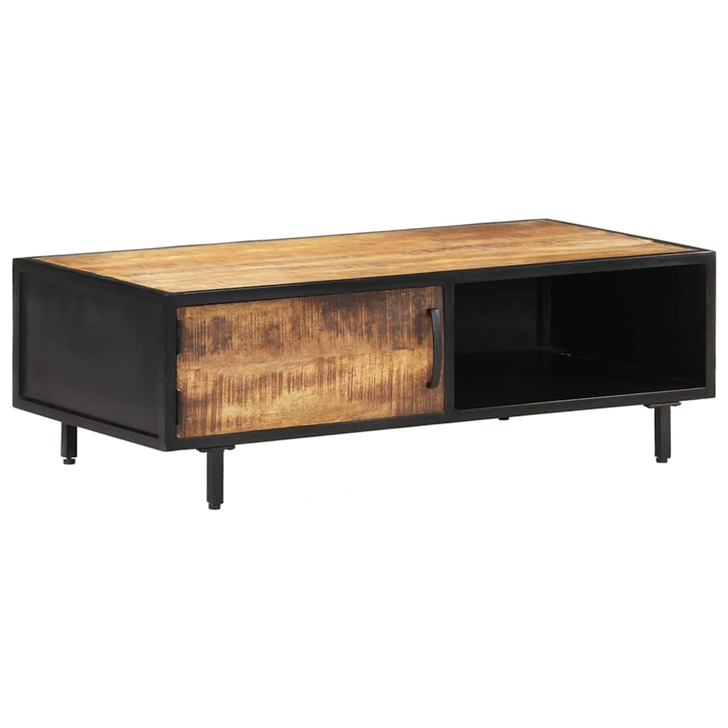288471 vidaXL Coffee Table 105x50x35 cm Rough Mango Wood