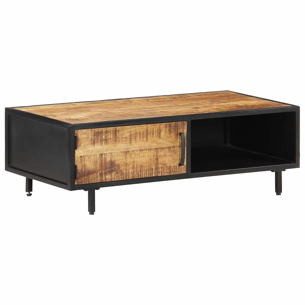288471 vidaXL Coffee Table 105x50x35 cm Rough Mango Wood