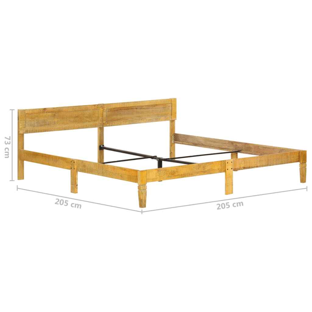 vidaXL Bed Frame Solid Mango Wood 200 cm