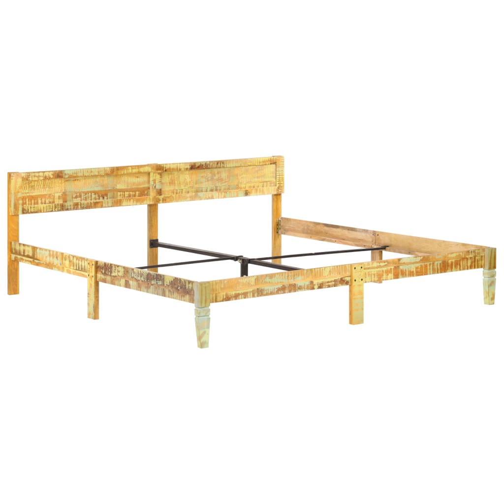 vidaXL Bed Frame without Mattress Solid Reclaimed Wood 200x200cm