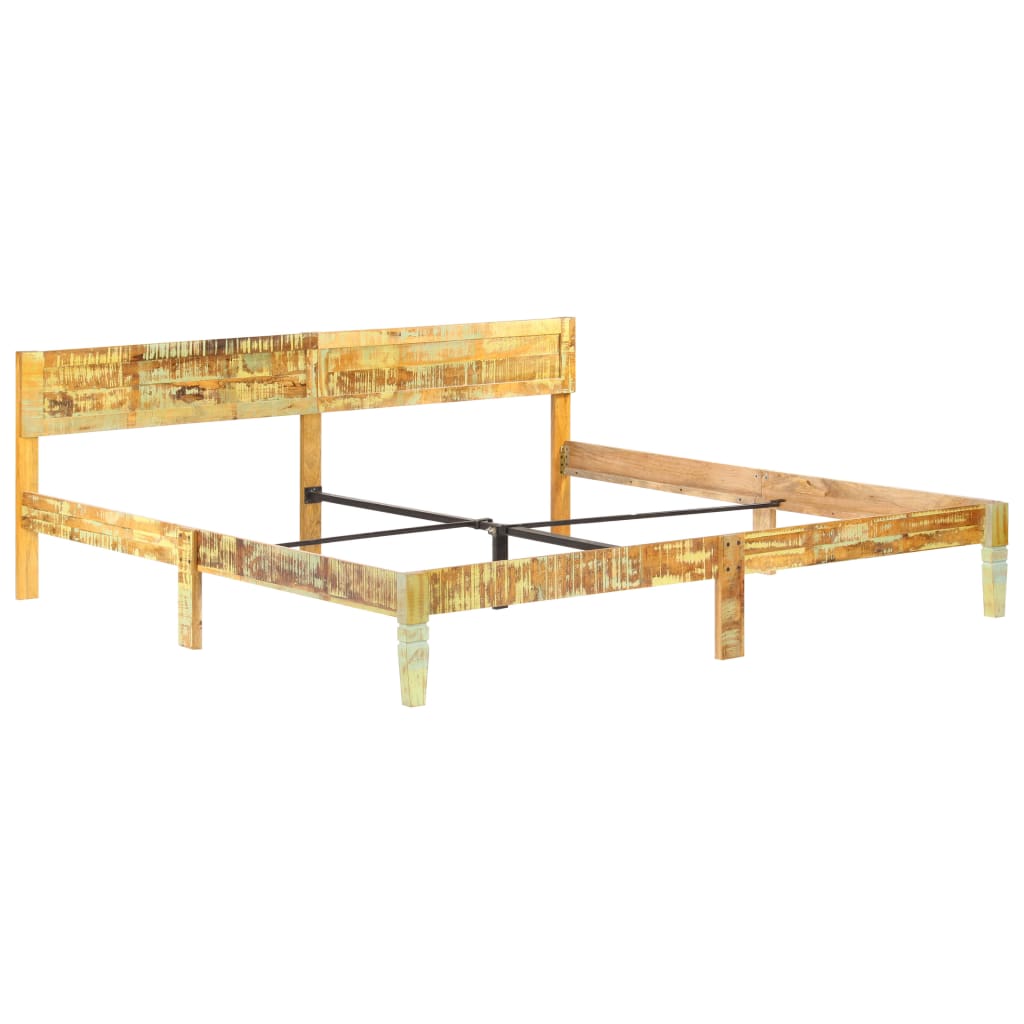 vidaXL Bed Frame without Mattress Solid Reclaimed Wood 200x200cm