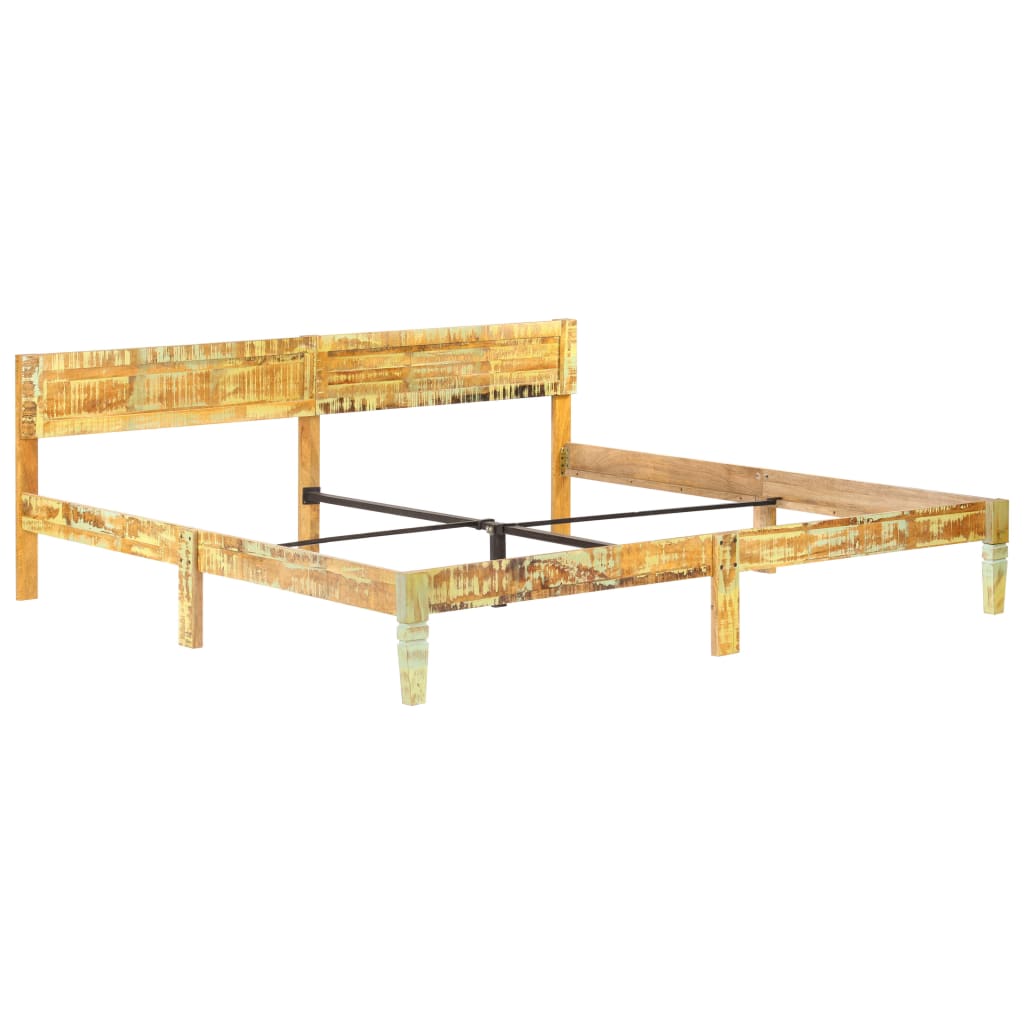 vidaXL Bed Frame without Mattress Solid Reclaimed Wood 200x200cm