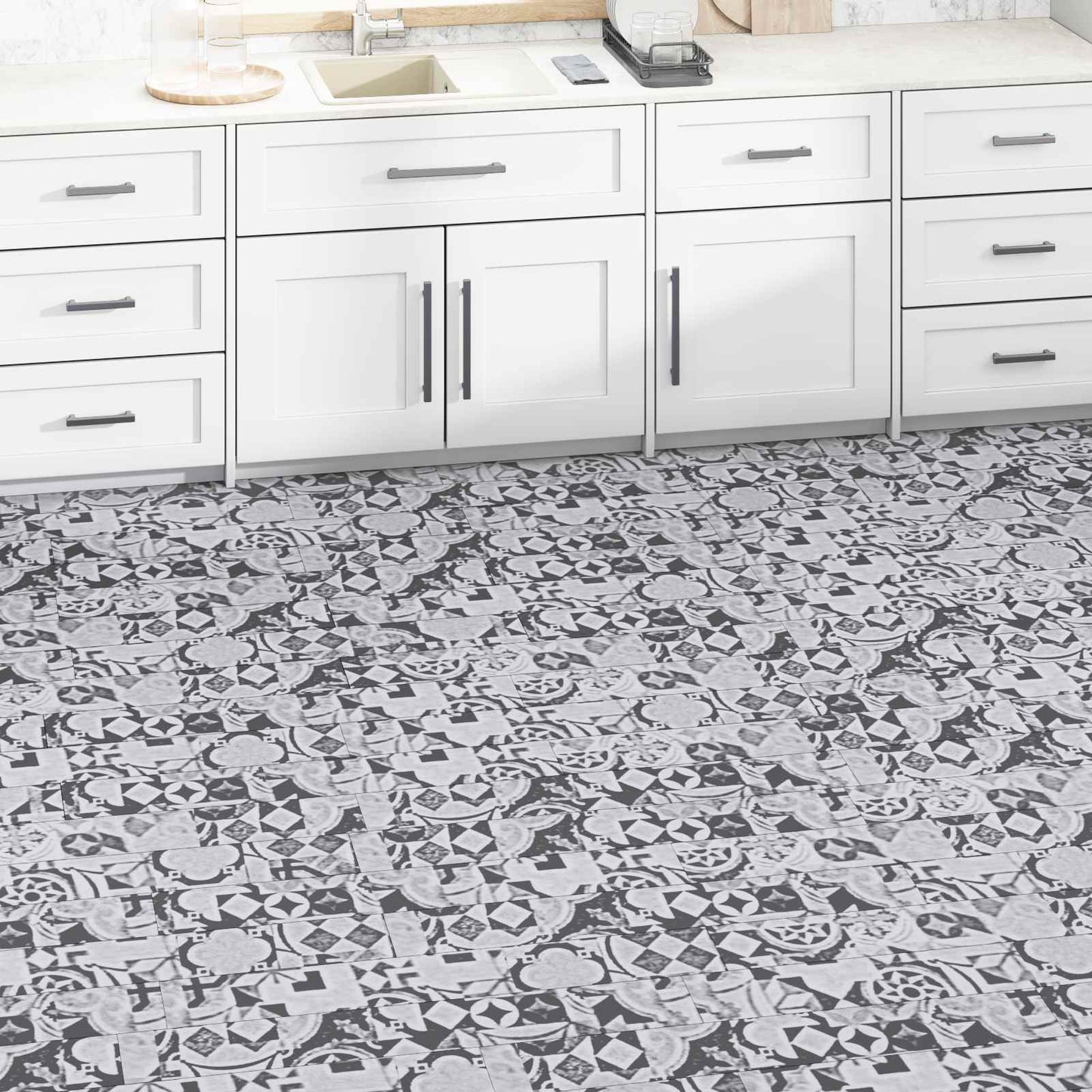 Flooring Planks 5.02 m² 36 pcs PVC Grey pattern