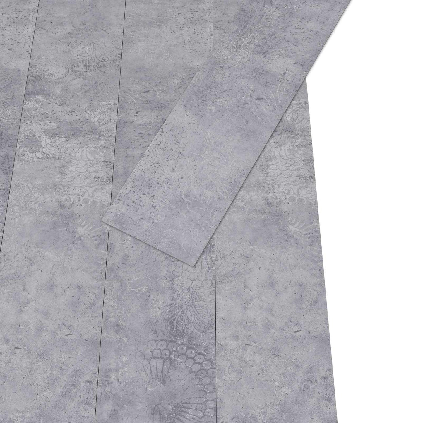 Self-adhesive Flooring Plank 32 pcs Cement Grey 4.46 m² PVC