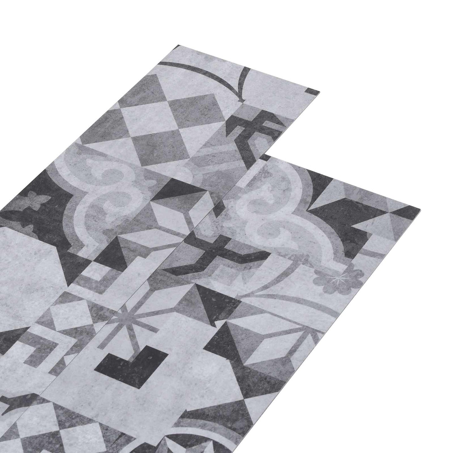 Self-adhesive Flooring Plank 32 pcs Grey Pattern 4.46 m² PVC