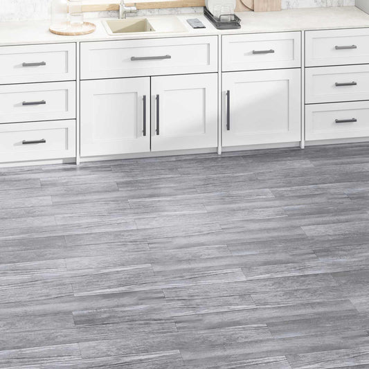 Flooring Planks 5.02 m² 36 pcs PVC Matte wood grey