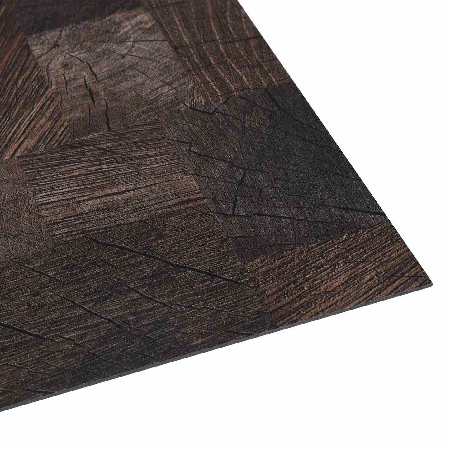 Flooring Planks Wood structure brown 5.11 m² 55 pcs PVC