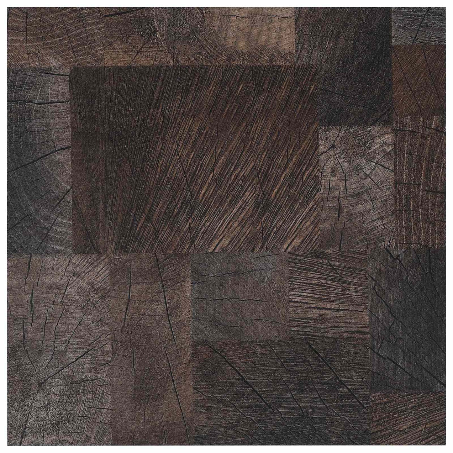 Flooring Planks Wood structure brown 5.11 m² 55 pcs PVC