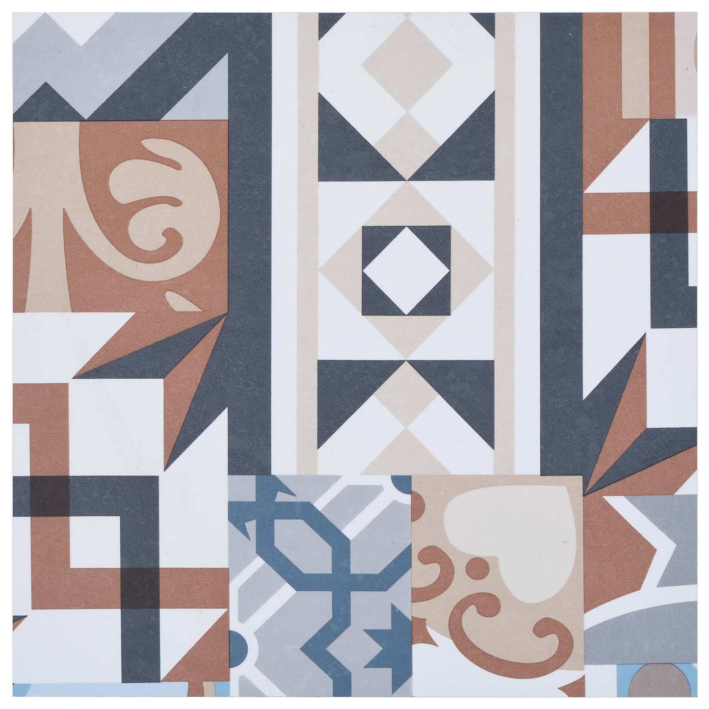 Flooring Planks Mono Pattern 5.11 m² 55 pcs PVC