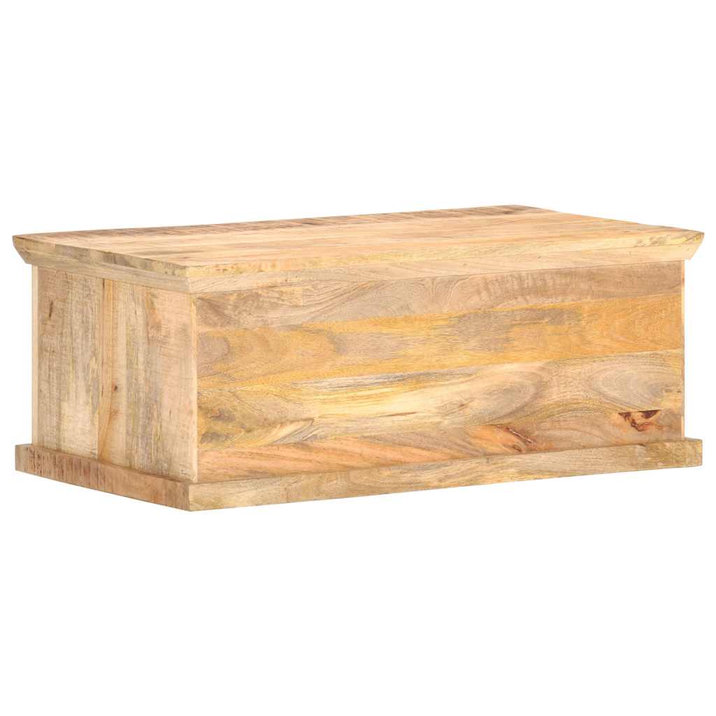 289089 vidaXL Coffee Table 90x50x35 cm Solid Mango Wood and Natural Cane