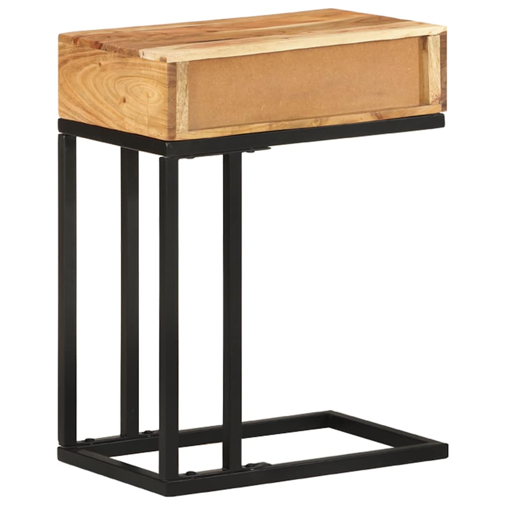 289090 vidaXL U-Shaped Side Table 45x30x61cm Solid Acacia Wood