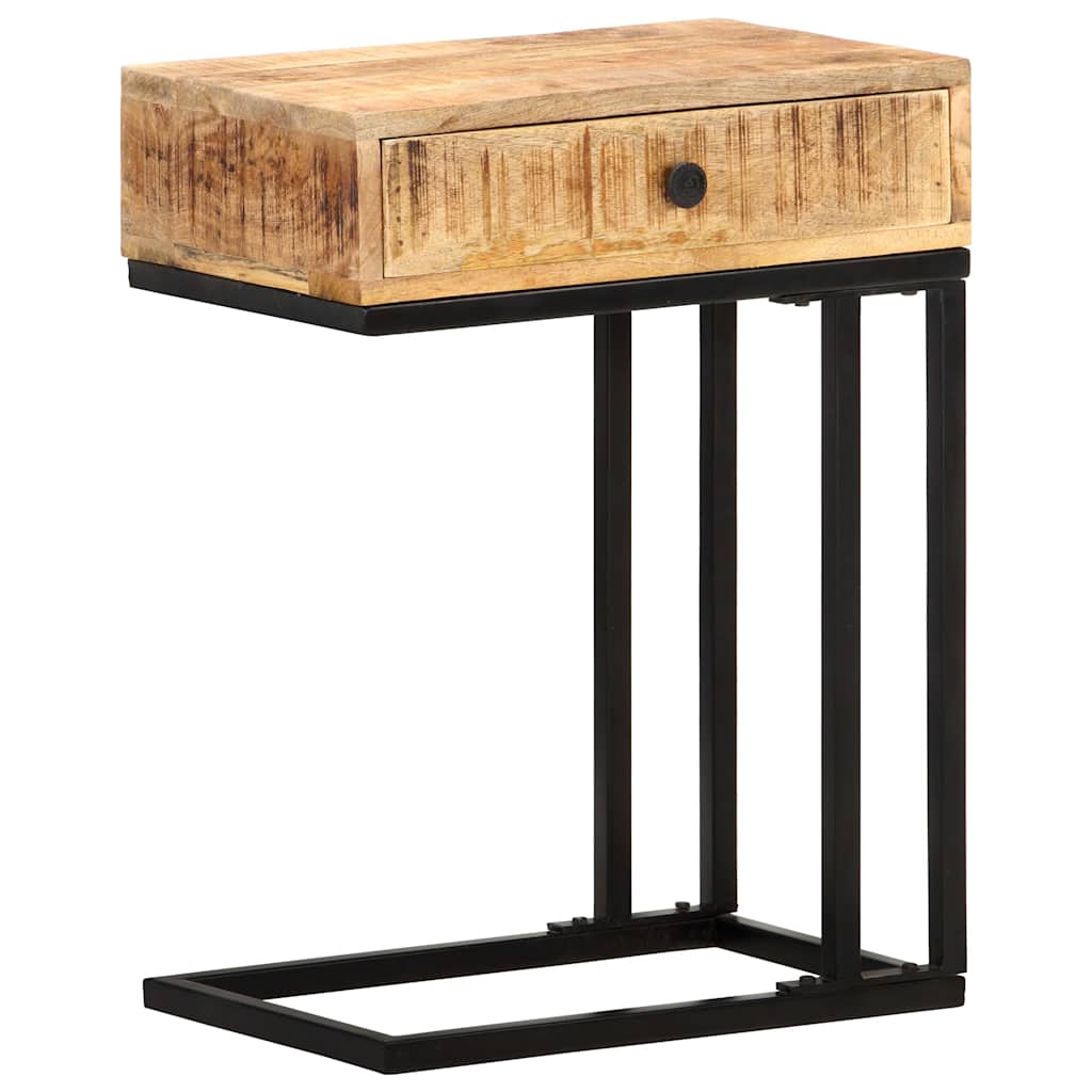 289091 vidaXL U-Shaped Side Table 45x30x61 cm Solid Mango Wood