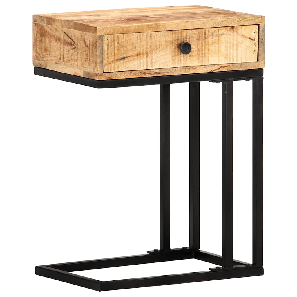 289091 vidaXL U-Shaped Side Table 45x30x61 cm Solid Mango Wood