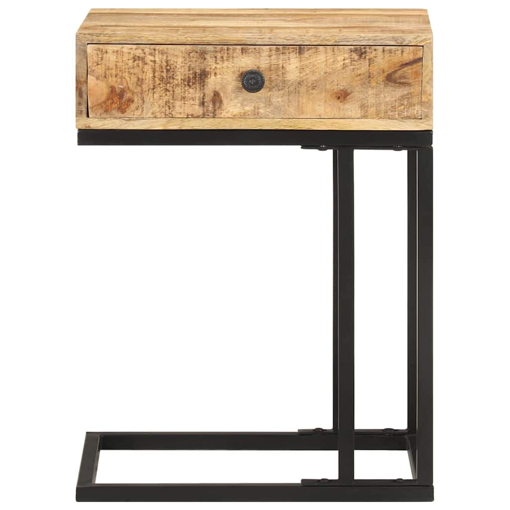 289091 vidaXL U-Shaped Side Table 45x30x61 cm Solid Mango Wood