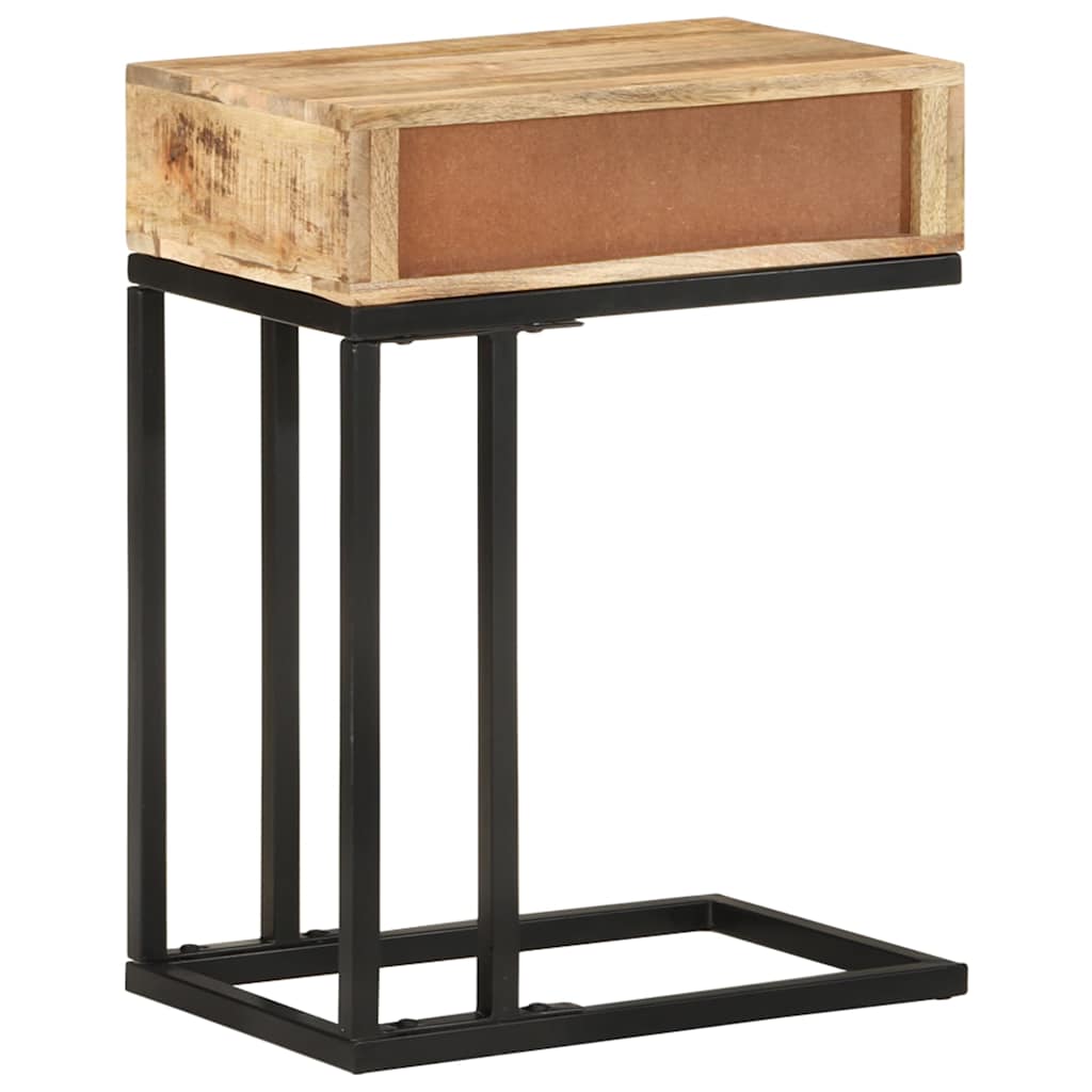 289091 vidaXL U-Shaped Side Table 45x30x61 cm Solid Mango Wood