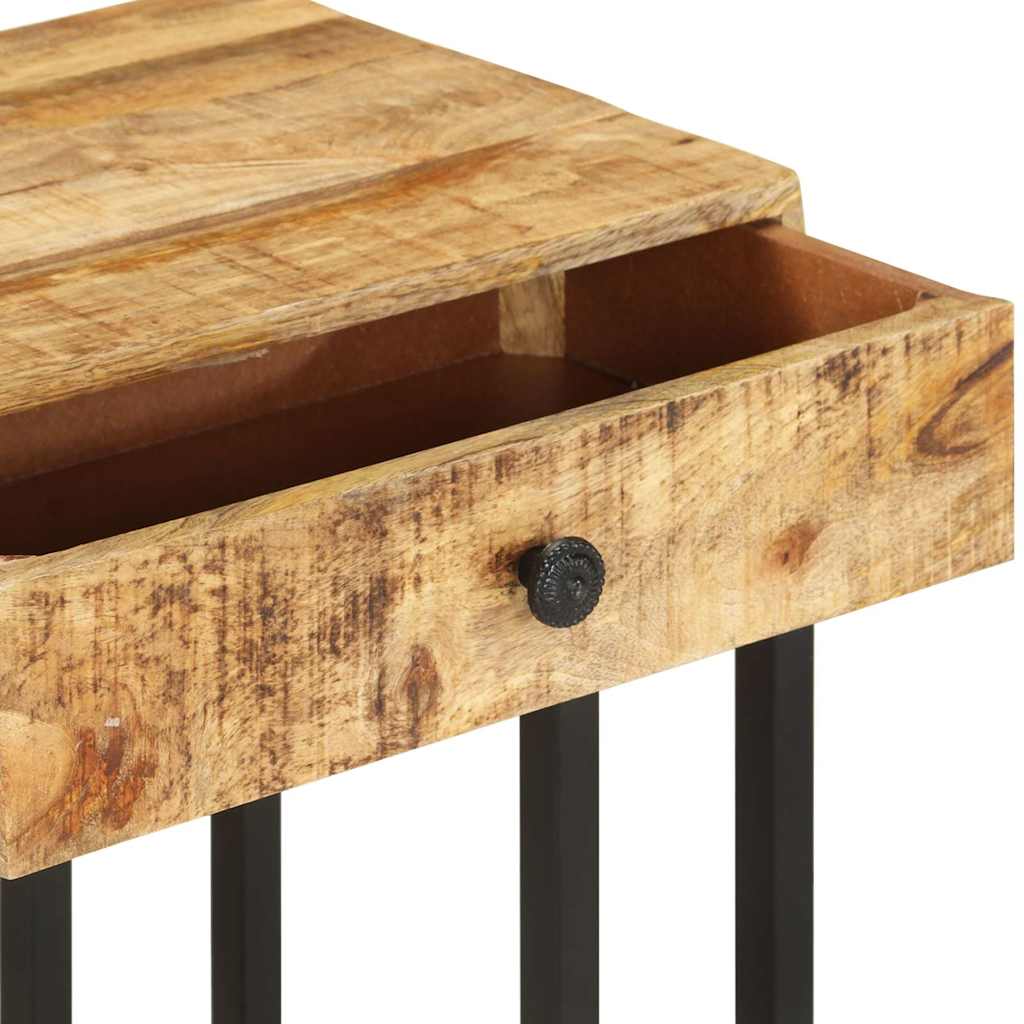 289091 vidaXL U-Shaped Side Table 45x30x61 cm Solid Mango Wood