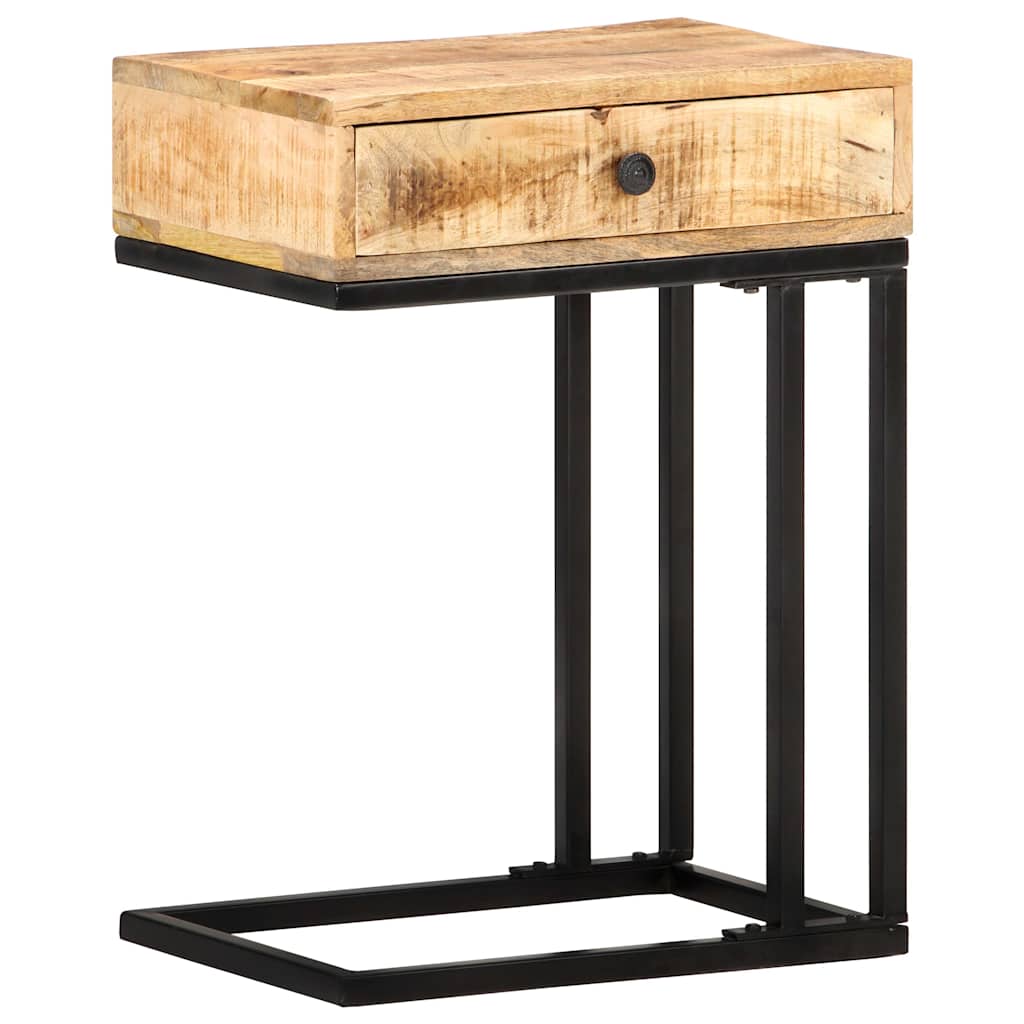 289091 vidaXL U-Shaped Side Table 45x30x61 cm Solid Mango Wood