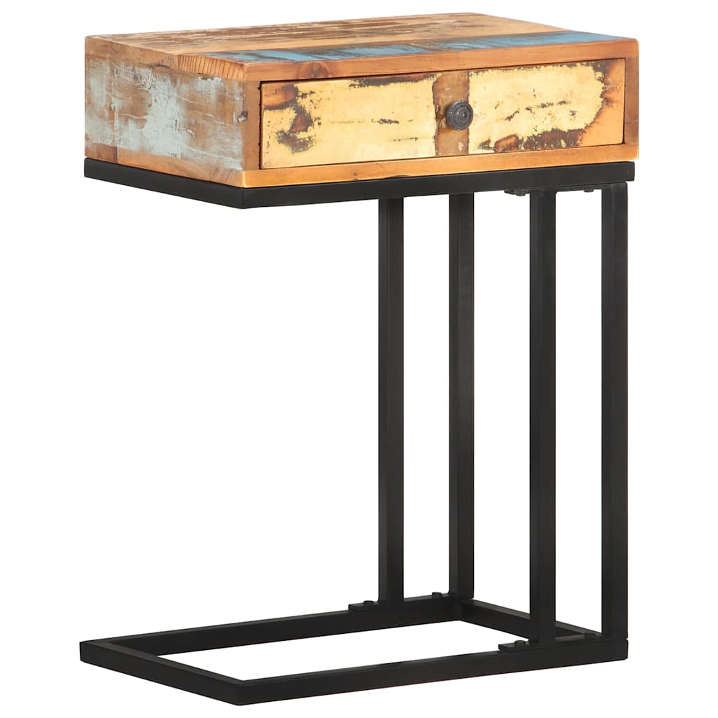 289092 vidaXL U-Shaped Side Table 45x30x61 cm Solid Reclaimed Wood