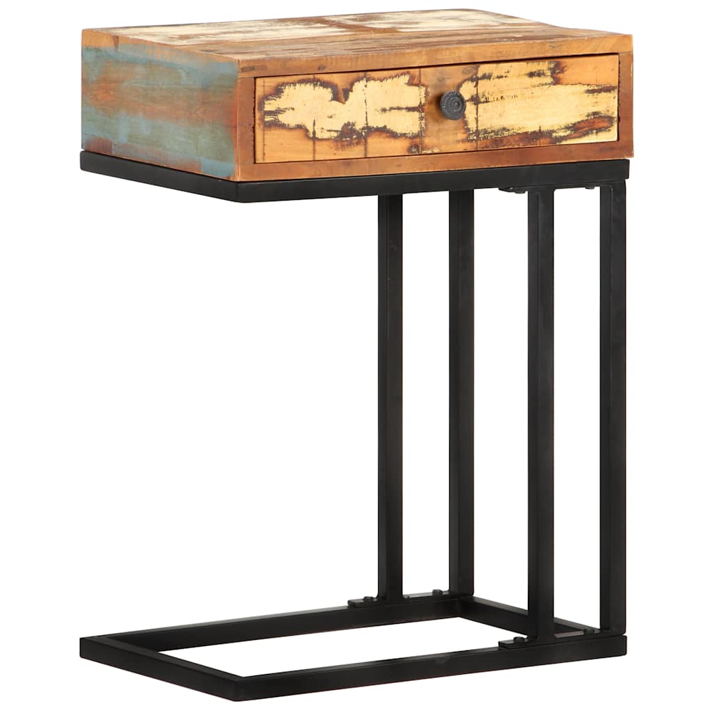 289092 vidaXL U-Shaped Side Table 45x30x61 cm Solid Reclaimed Wood