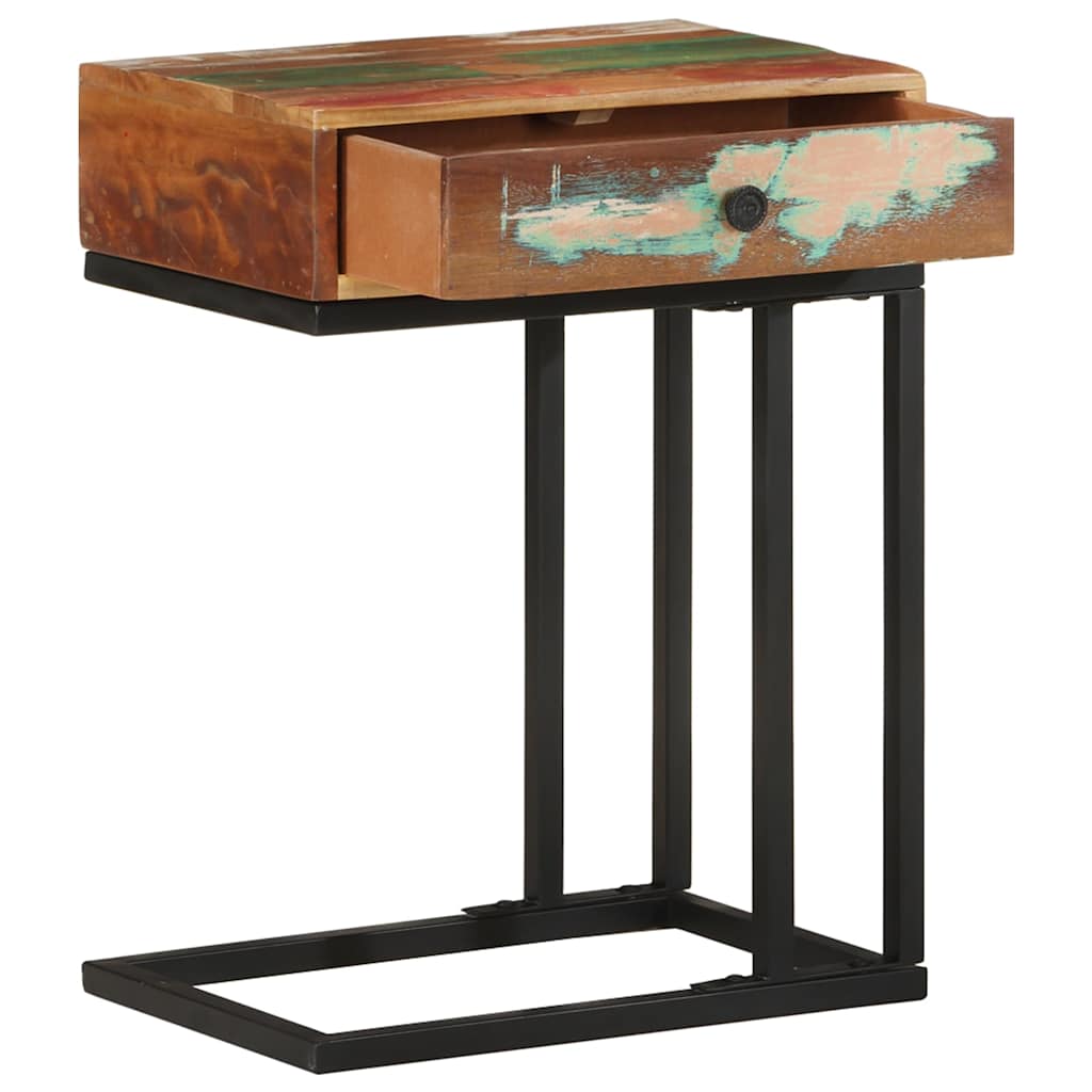 289092 vidaXL U-Shaped Side Table 45x30x61 cm Solid Reclaimed Wood