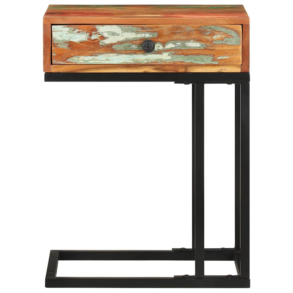 289092 vidaXL U-Shaped Side Table 45x30x61 cm Solid Reclaimed Wood