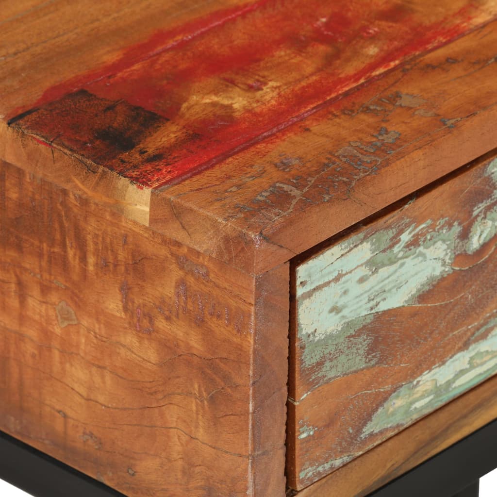 289092 vidaXL U-Shaped Side Table 45x30x61 cm Solid Reclaimed Wood