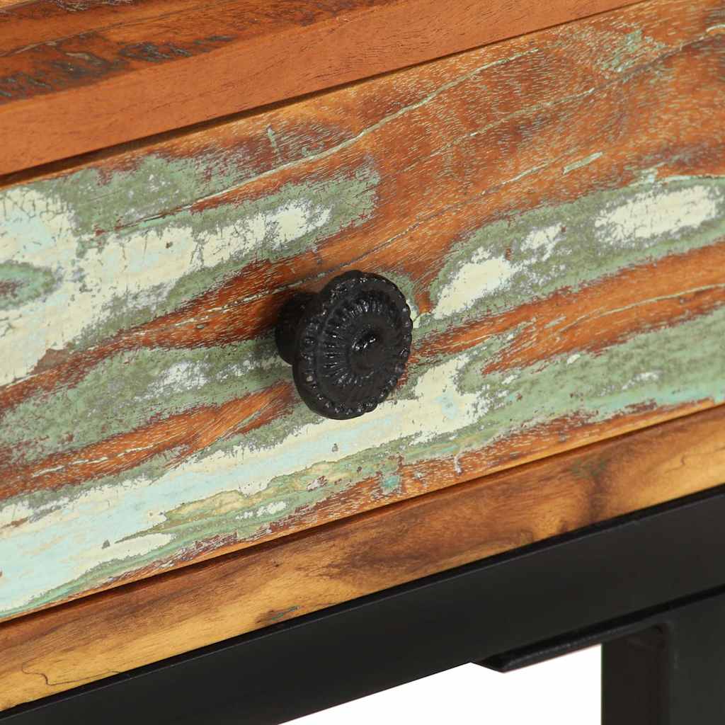 289092 vidaXL U-Shaped Side Table 45x30x61 cm Solid Reclaimed Wood