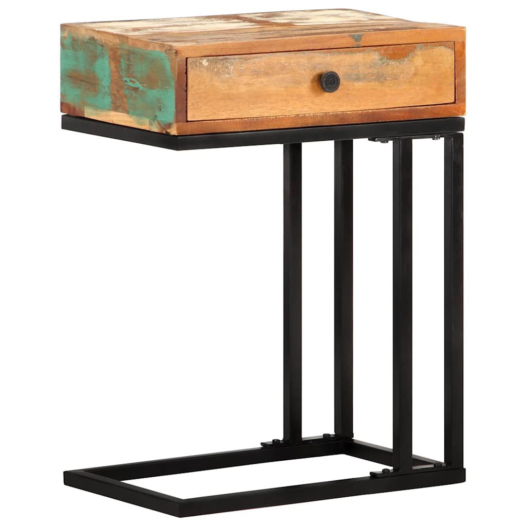 289092 vidaXL U-Shaped Side Table 45x30x61 cm Solid Reclaimed Wood