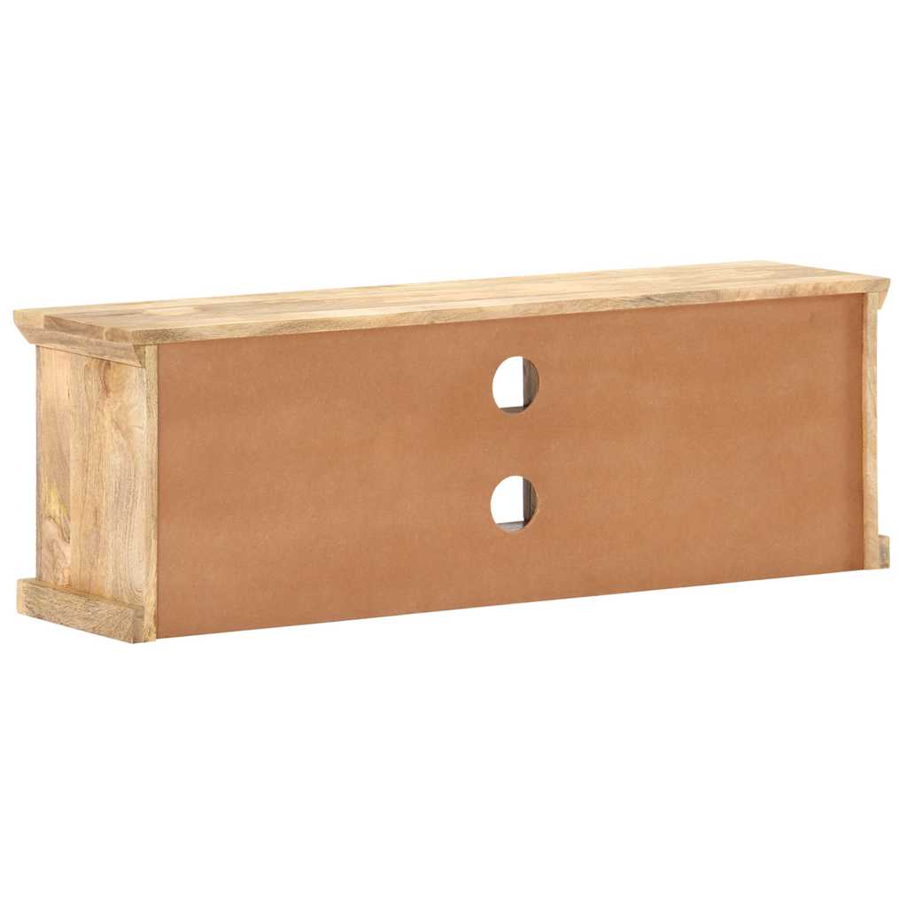 289095 vidaXL TV Cabinet with Steel Doors 120x30x40cm Solid Mango Wood