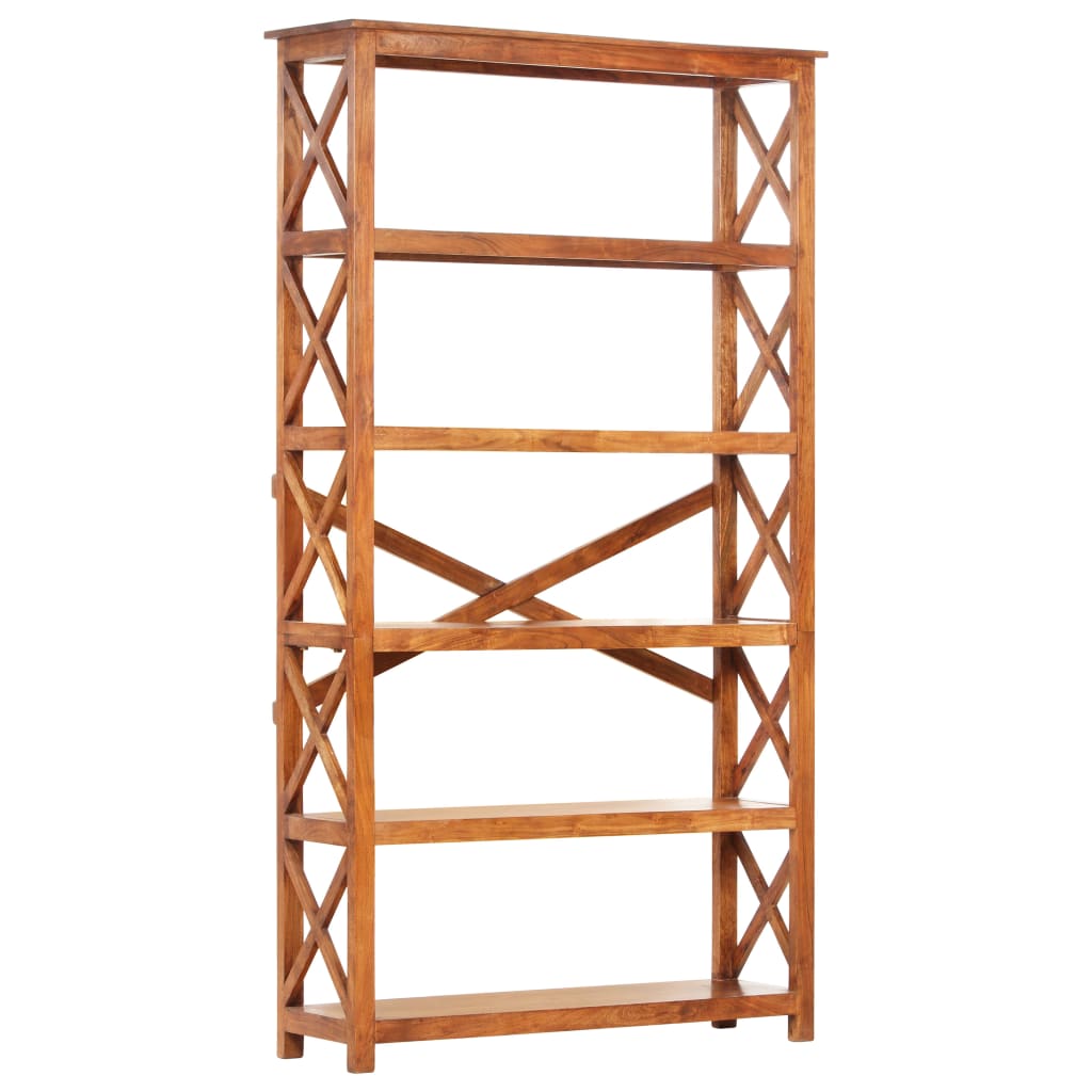 vidaXL Bookshelf 100x30x180 cm Solid Acacia Wood Honey Finish