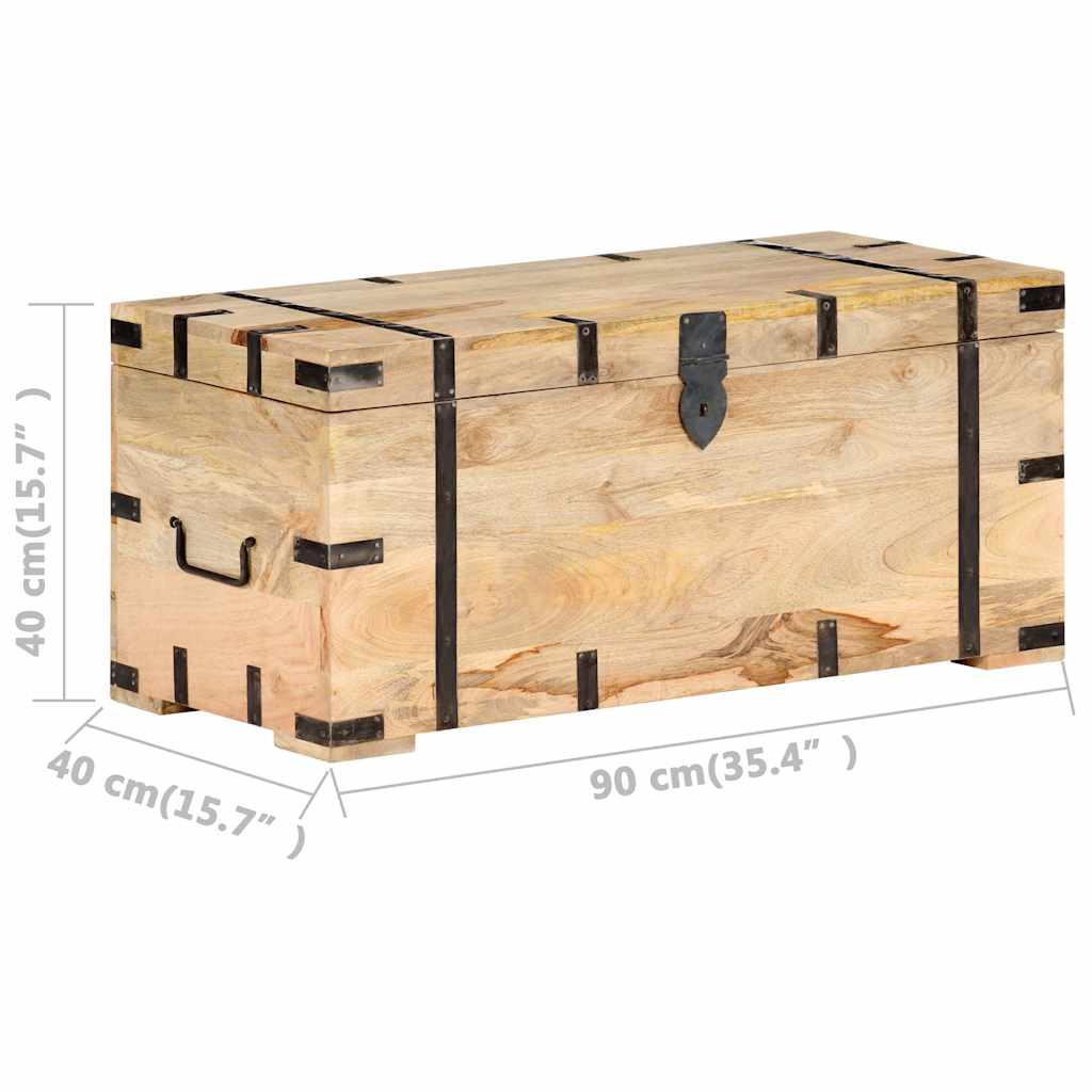 289634 vidaXL Chest 90x40x40 cm Solid Mango Wood
