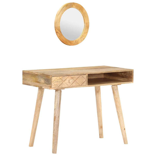 289636 vidaXL Dressing Table 100x50x76 cm Solid Mango Wood