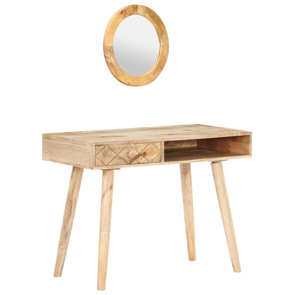 289636 vidaXL Dressing Table 100x50x76 cm Solid Mango Wood